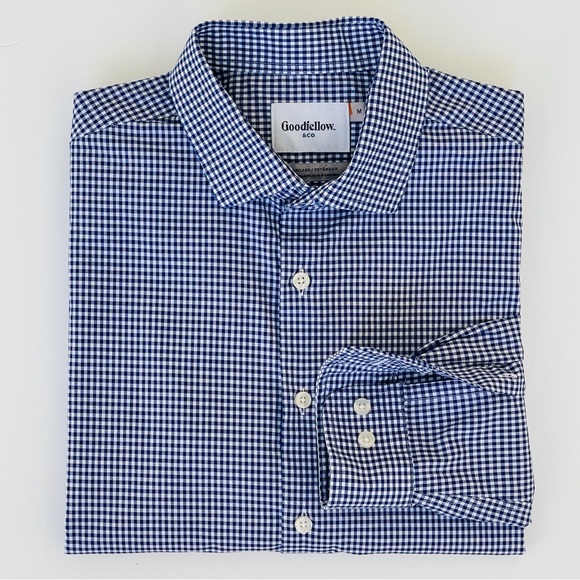 Goodiellow & Co Dress Shirt Checked Standard Fit - Picture 6 of 8